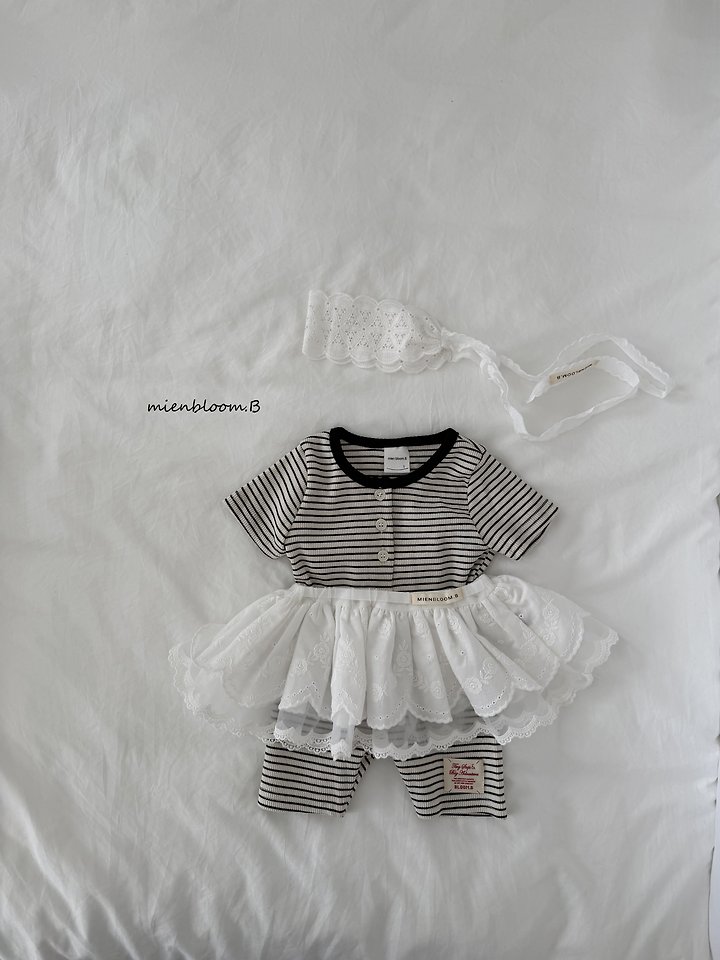 Mienbloom B - Korean Baby Fashion - #babyoninstagram - Bebe Scallop Mesh Skirt - 2