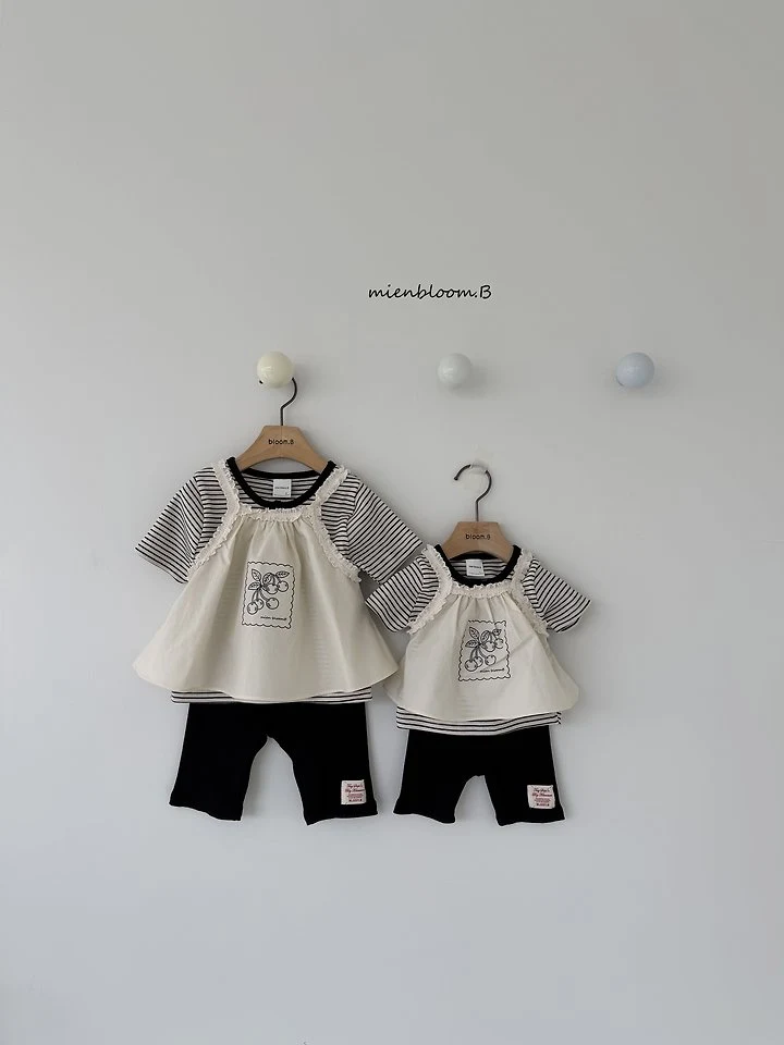 Mienbloom B - Korean Baby Fashion - #babyoninstagram - Bebe Cherry Lace Blouse - 7