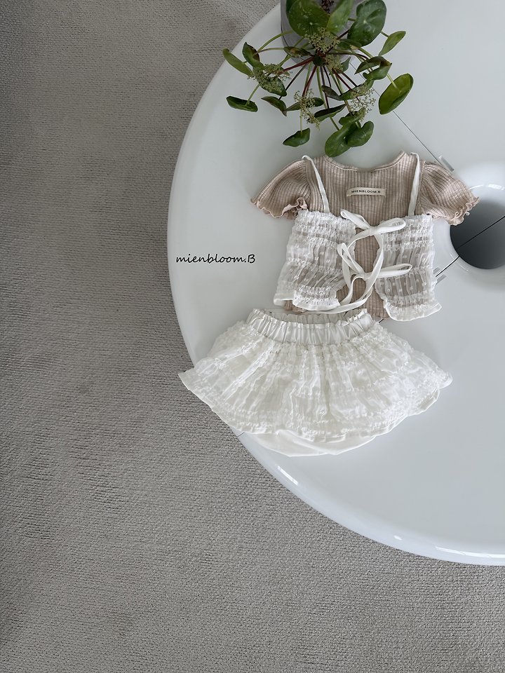Mienbloom B - Korean Baby Fashion - #babyoninstagram - Bebe Tencel Bustier - 5