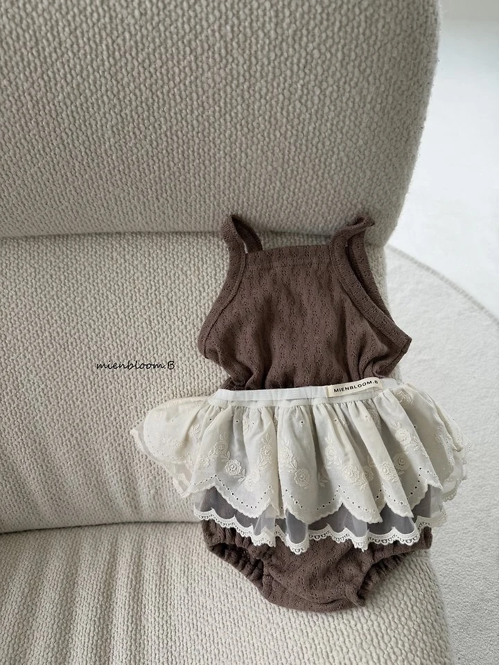 Mienbloom B - Korean Baby Fashion - #babyoninstagram - Bebe Leaf Knit Sleeveless - 6