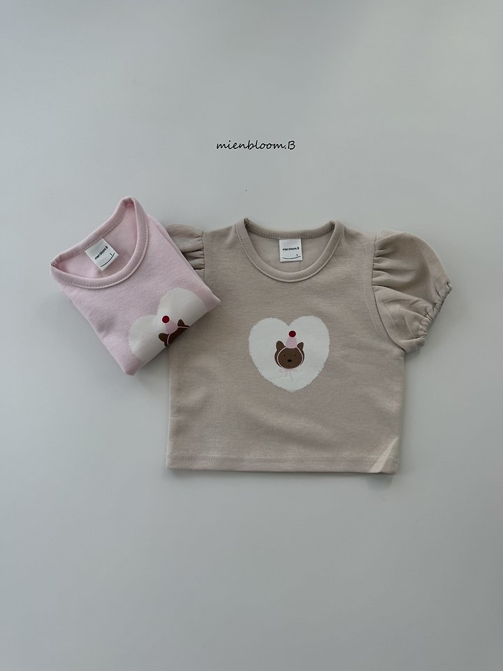 Mienbloom B - Korean Baby Fashion - #babyoninstagram - Bebe Party Bear Tee - 2