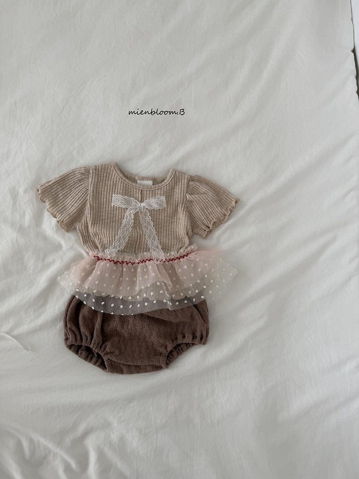 Mienbloom B - Korean Baby Fashion - #babyoninstagram - Bebe Point Skirt - 4