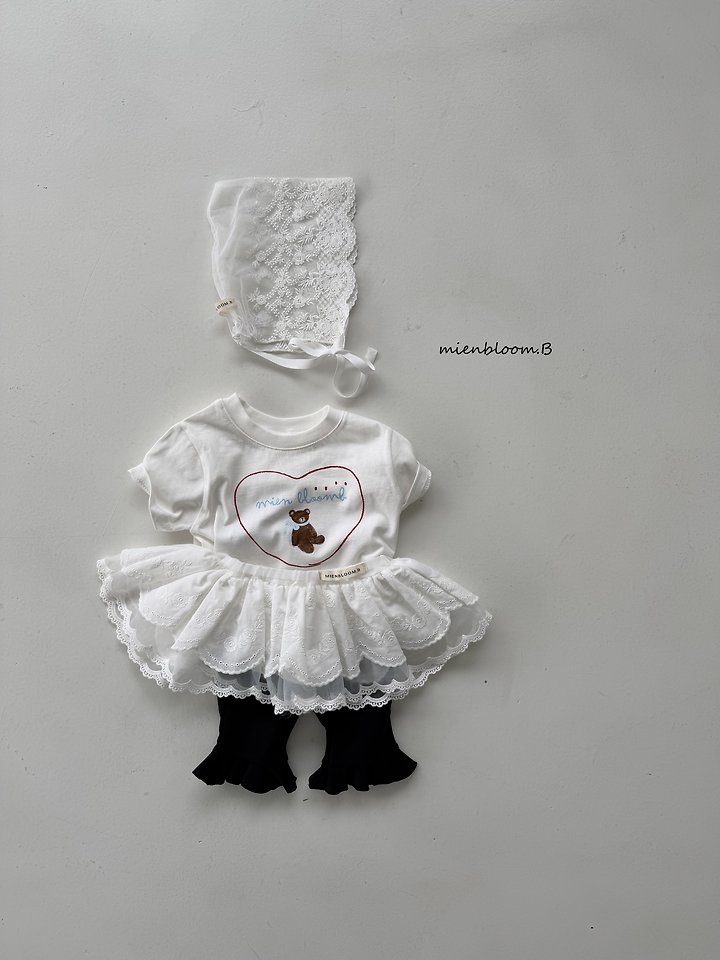 Mienbloom B - Korean Baby Fashion - #babyootd - Bebe Scallop Mesh Skirt - 3