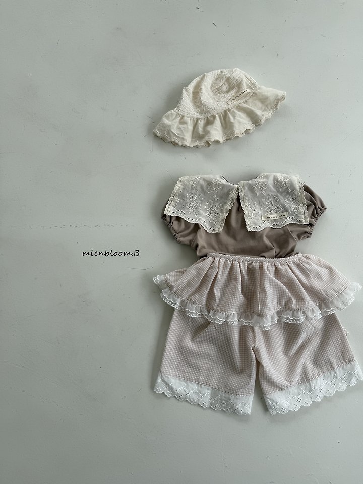 Mienbloom B - Korean Baby Fashion - #babyoutfit - Bebe Joy Bucket Hat - 12