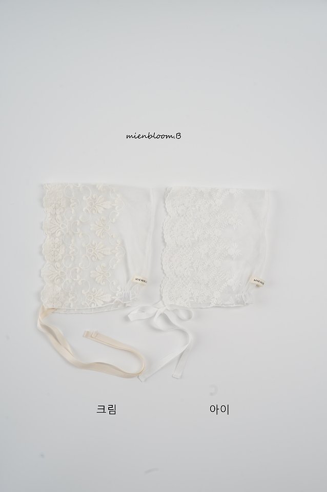 Mienbloom B - Korean Baby Fashion - #babyoutfit - Bebe Lace Bonnet - 10