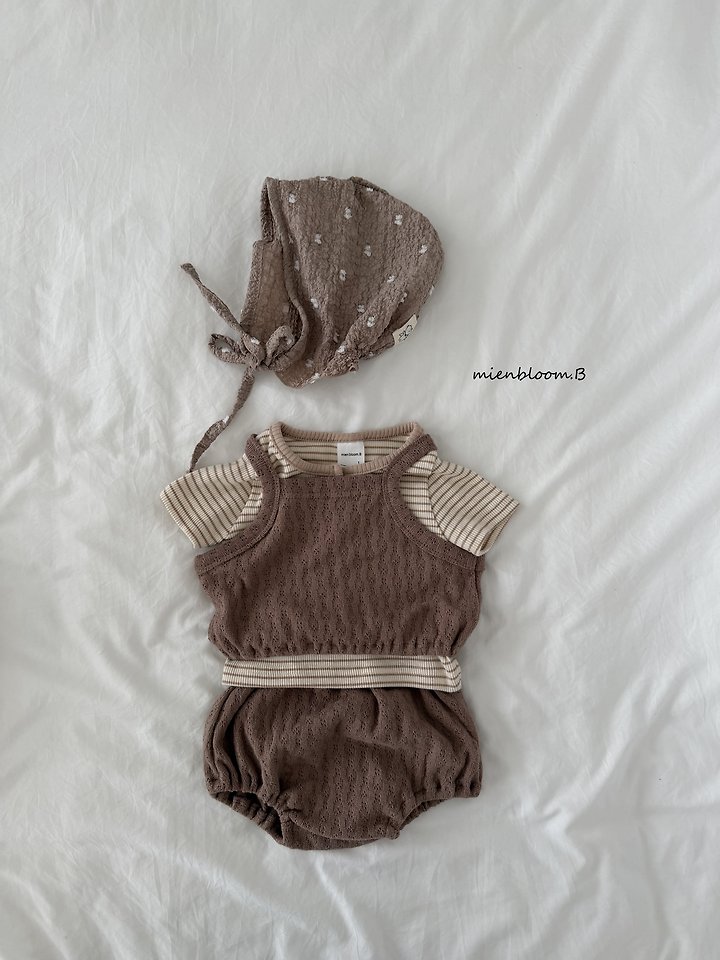 Mienbloom B - Korean Baby Fashion - #babyoutfit - Bebe Chubby Bonnet - 9