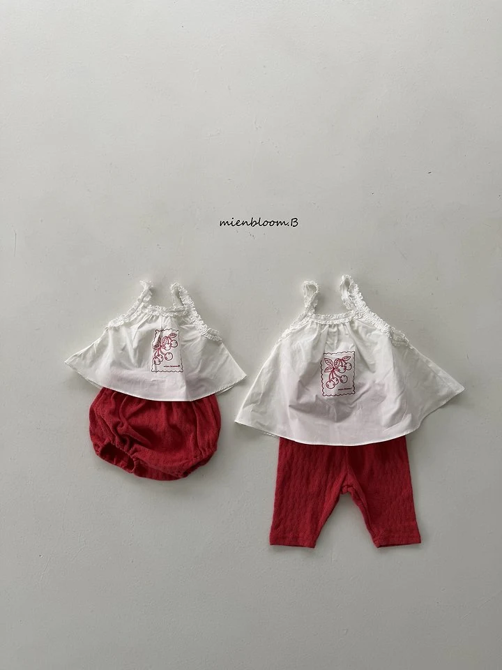Mienbloom B - Korean Baby Fashion - #babyoutfit - Bebe Cherry Lace Blouse - 10