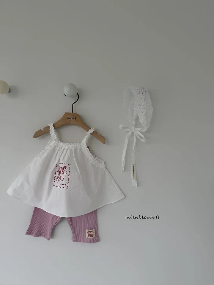 Mienbloom B - Korean Baby Fashion - #babyoutfit - Bebe Cherry Lace Blouse - 9