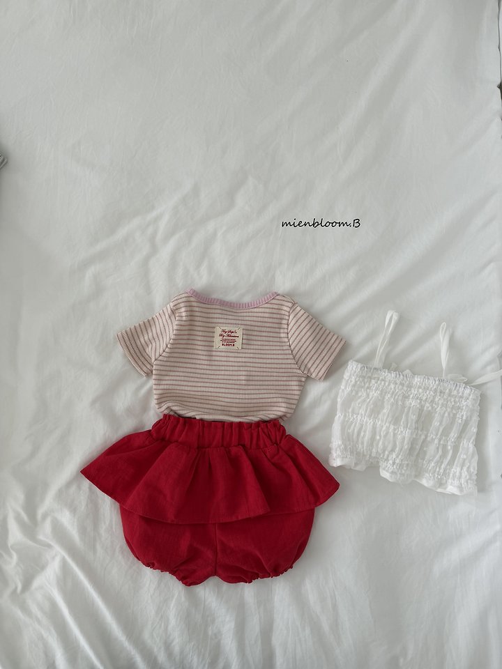 Mienbloom B - Korean Baby Fashion - #babyoutfit - Bebe Tencel Bustier - 8