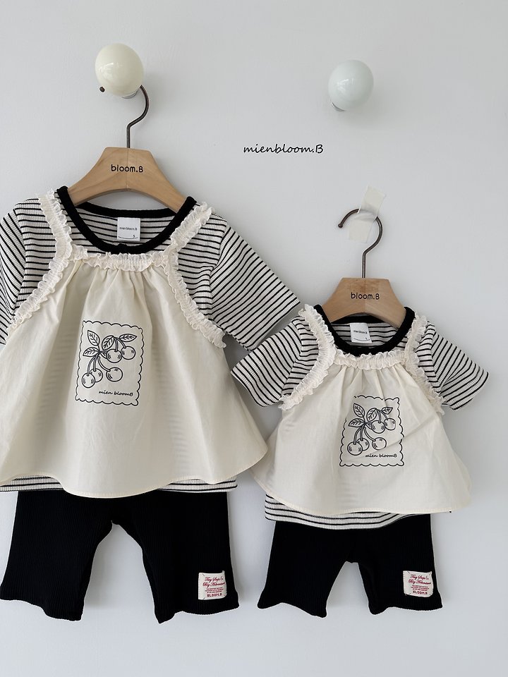 Mienbloom B - Korean Baby Fashion - #babyoutfit - Bebe Solid Ribbed Pants - 5