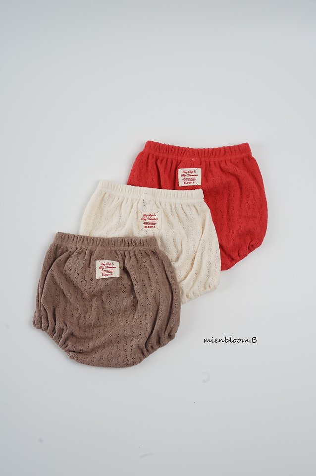 Mienbloom B - Korean Baby Fashion - #babyoutfit - Bebe Leaf Knit Bloomer - 9