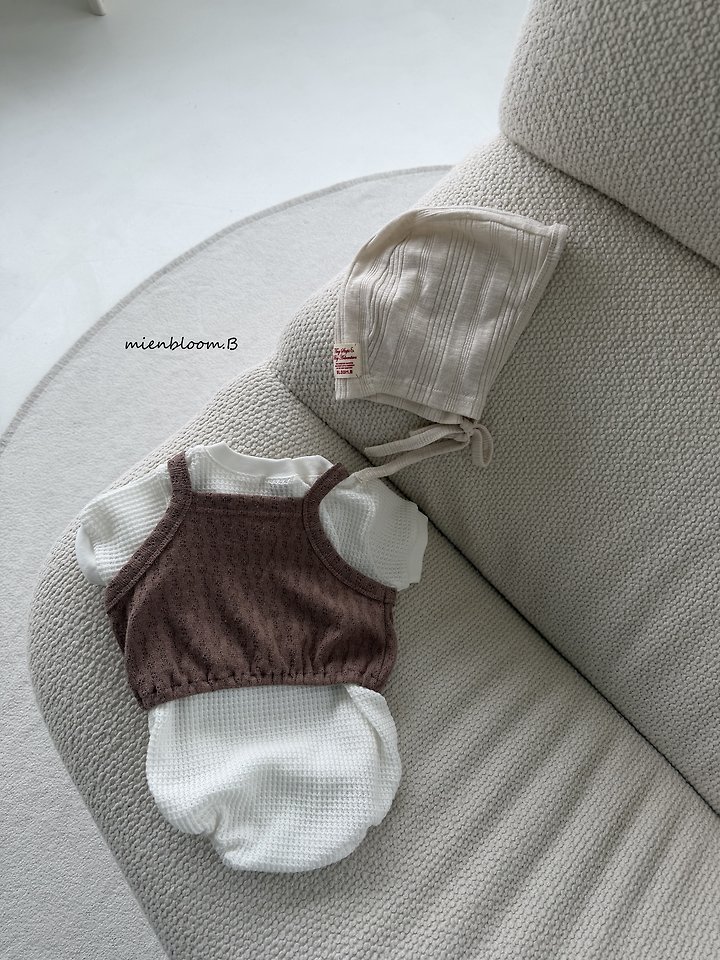 Mienbloom B - Korean Baby Fashion - #babywear - Bebe Modal Ribbed Bonnet - 8