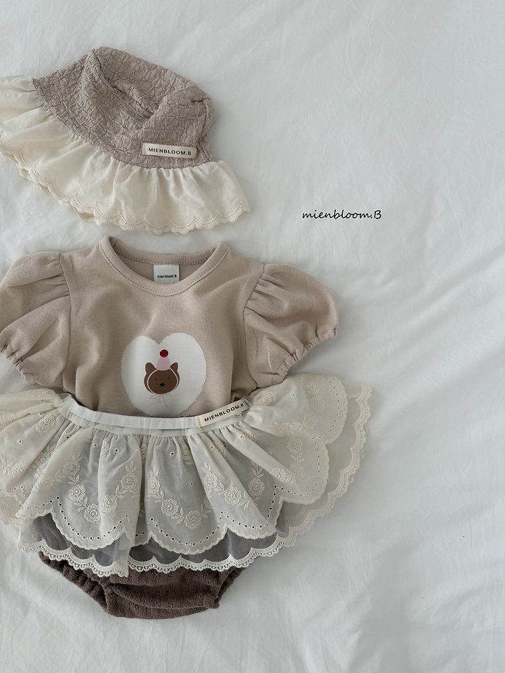 Mienbloom B - Korean Baby Fashion - #babywear - Bebe Scallop Mesh Skirt - 6