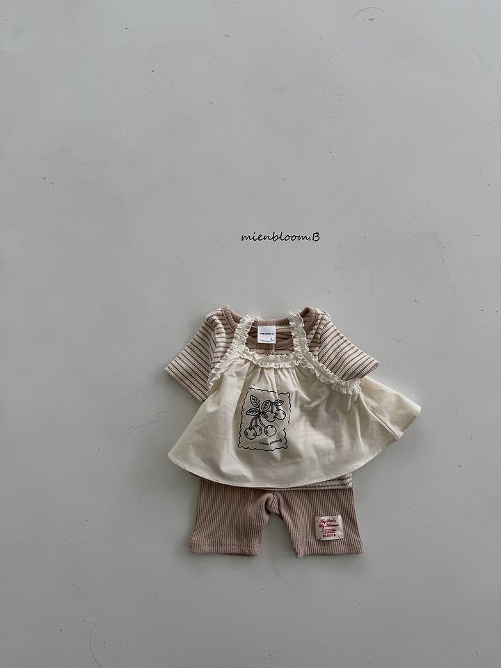 Mienbloom B - Korean Baby Fashion - #babywear - Bebe Solid Ribbed Pants - 7