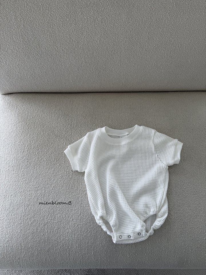 Mienbloom B - Korean Baby Fashion - #babywear - Bebe Summer Waffle Suit - 6