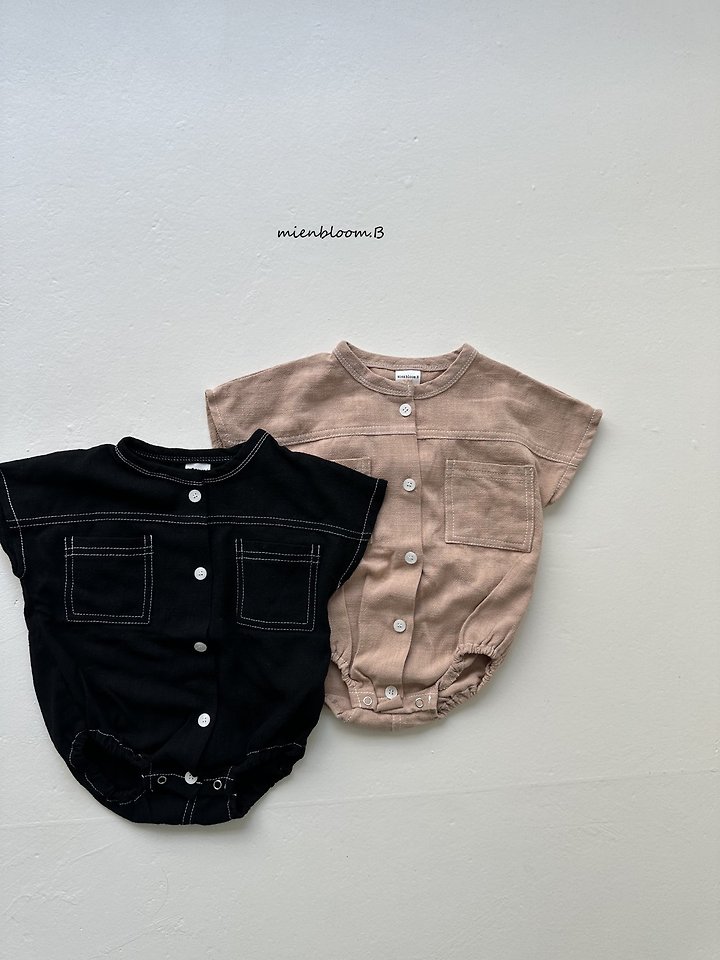 Mienbloom B - Korean Baby Fashion - #babywear - Bebe Ellie Linen Suit - 2