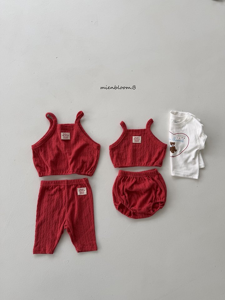 Mienbloom B - Korean Baby Fashion - #babywear - Bebe Leaf Knit Sleeveless - 10