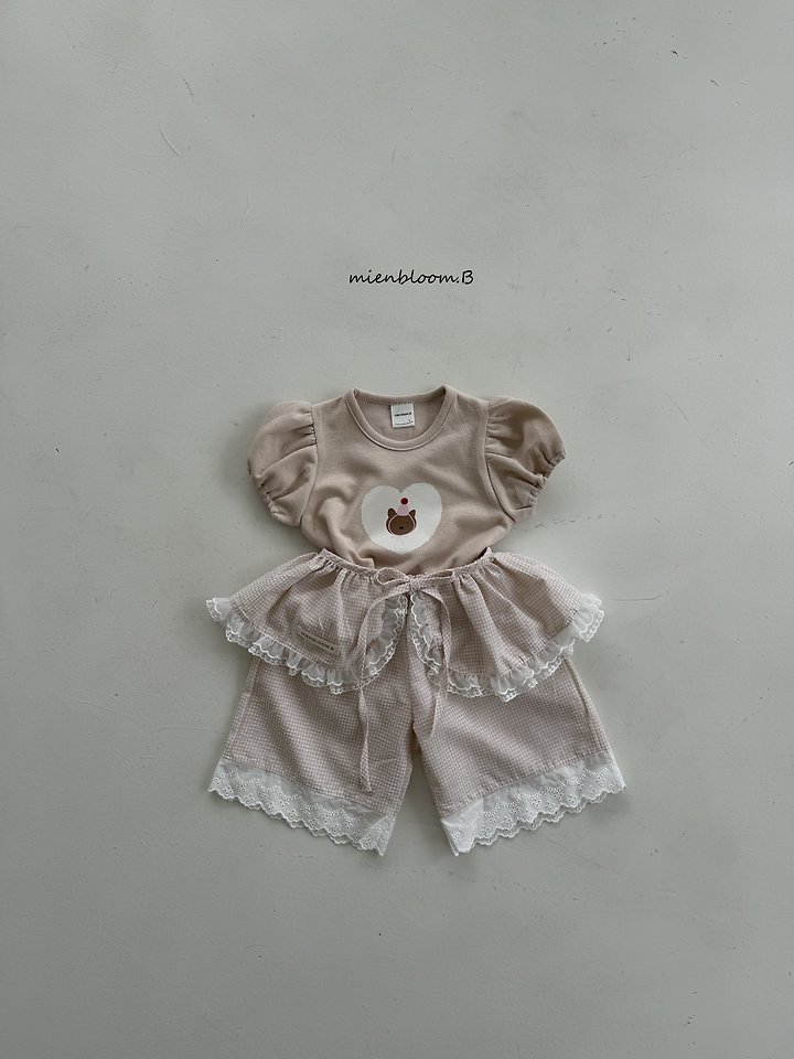 Mienbloom B - Korean Baby Fashion - #babywear - Bebe Party Bear Tee - 6