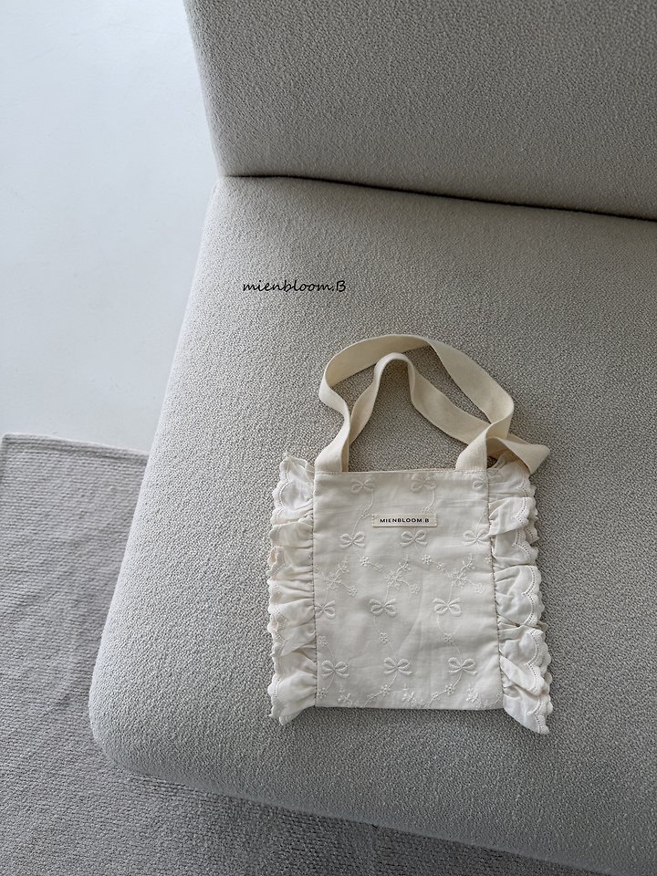 Mienbloom B - Korean Baby Fashion - #onlinebabyboutique - Bebe Ribbon Embroidered Bag