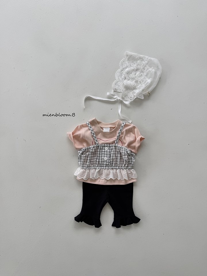 Mienbloom B - Korean Baby Fashion - #onlinebabyshop - Bebe Heart Bear Tee - 6