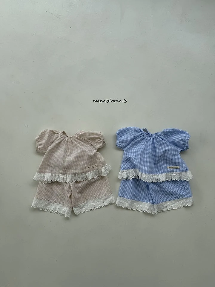 Mienbloom B - Korean Baby Fashion - #onlinebabyshop - Bebe Pure Check Blouse - 2
