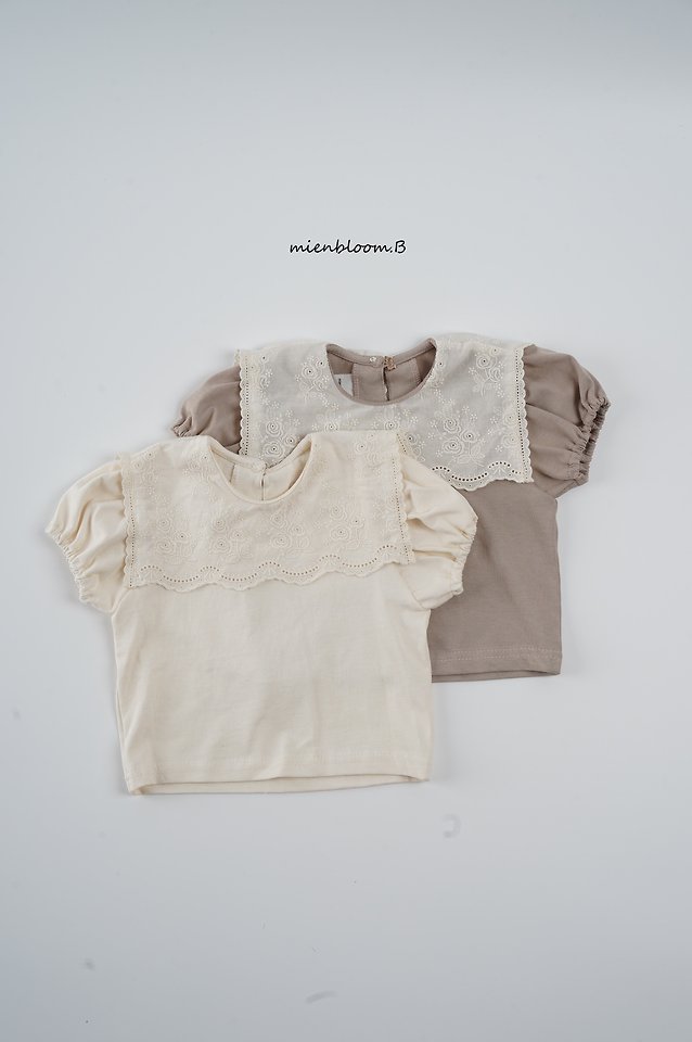 Mienbloom B - Korean Baby Fashion - #onlinebabyshop - Bebe Lace Sailor Tee - 12