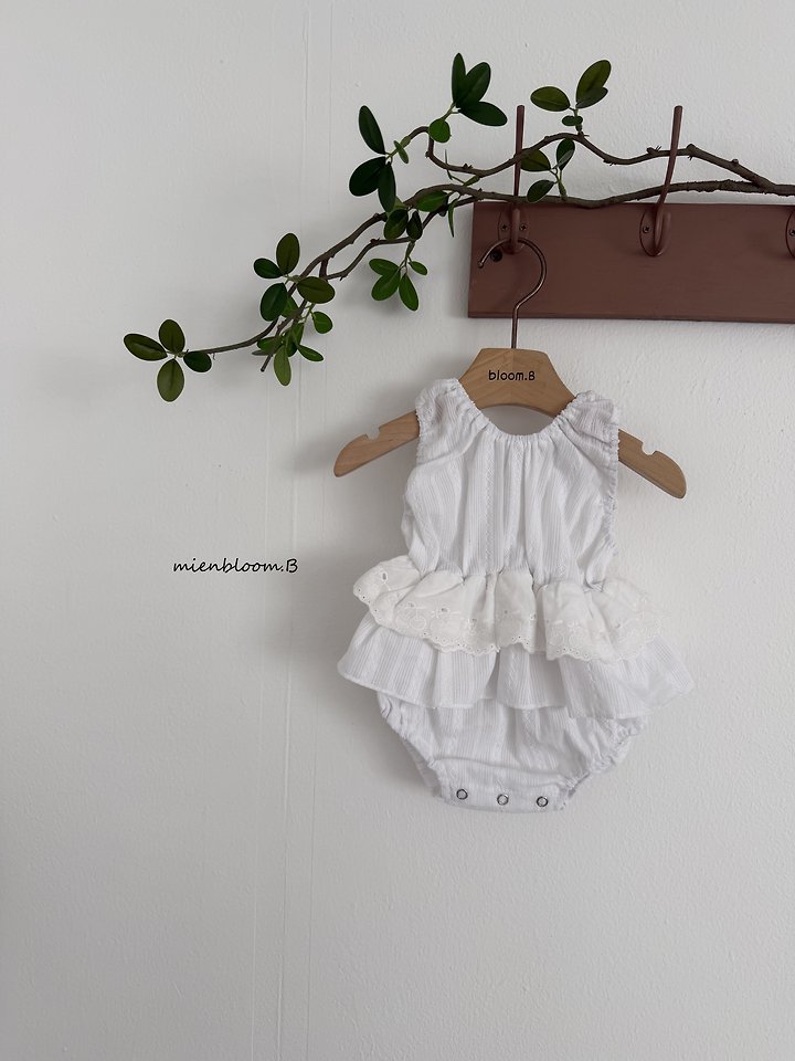 Mienbloom B - Korean Baby Fashion - #onlinebabyshop - Bebe Cherry Lace Suit