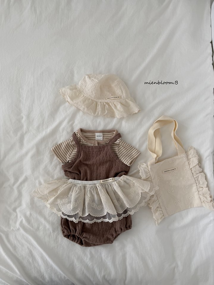 Mienbloom B - Korean Baby Fashion - #smilingbaby - Bebe Ribbon Embroidered Bag - 3
