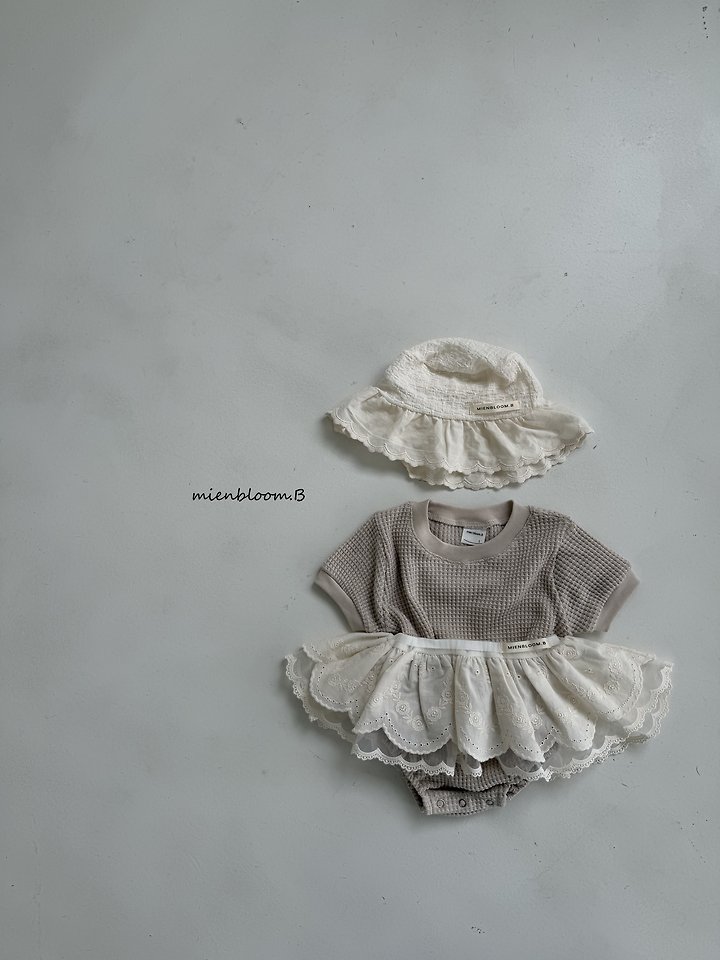 Mienbloom B - Korean Baby Fashion - #smilingbaby - Bebe Summer Waffle Suit - 9
