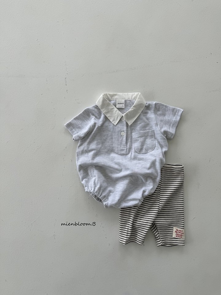 Mienbloom B - Korean Baby Fashion - #smilingbaby - Bebe PK Collar Suit - 6