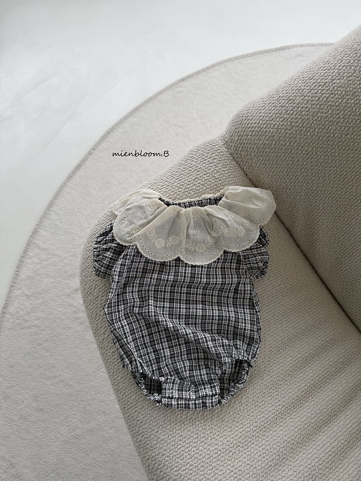 Mienbloom B - Korean Baby Fashion - #smilingbaby - Bebe Check Rose Suit
