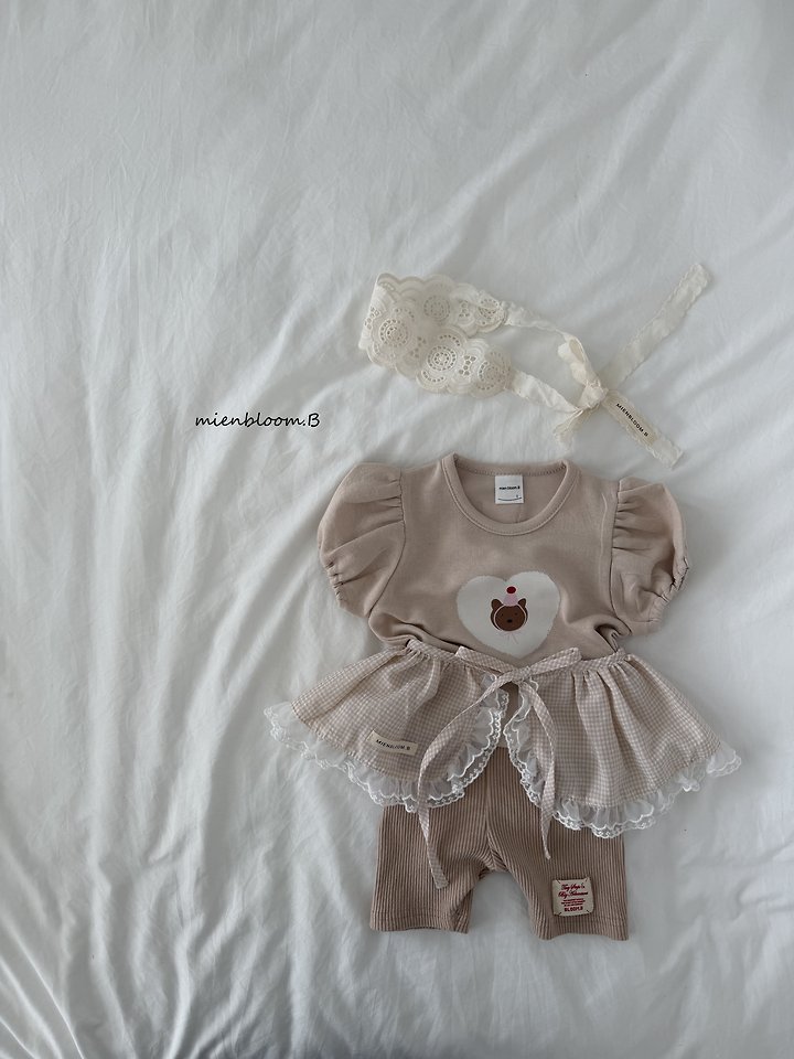 Mienbloom B - Korean Baby Fashion - #smilingbaby - Bebe Party Bear Tee - 9