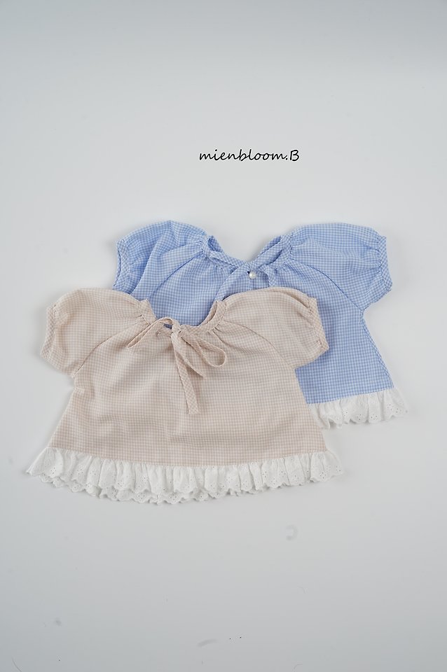Mienbloom B - Korean Children Fashion - #Kfashion4kids - Kids Pure Check Blouse - 11