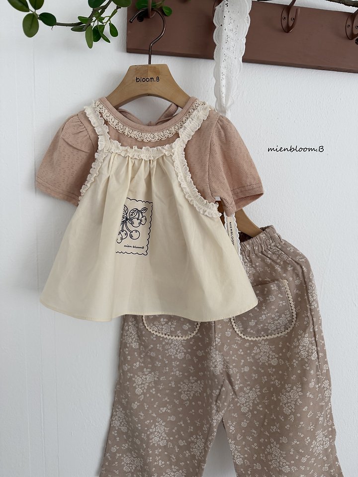 Mienbloom B - Korean Children Fashion - #Kfashion4kids - Kids Linen Flower Pants - 10