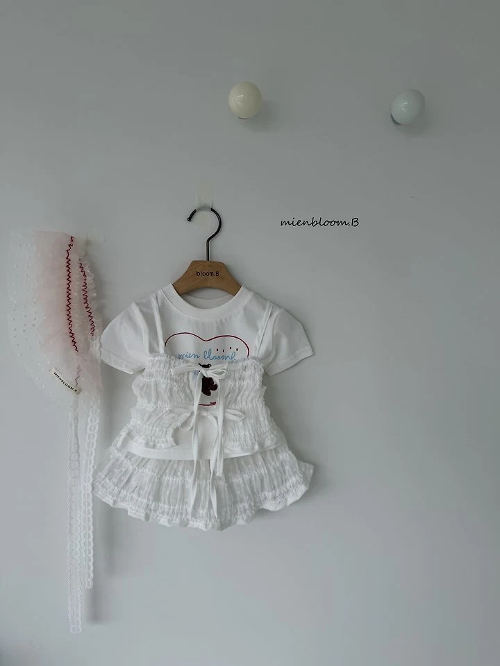 Mienbloom B - Korean Children Fashion - #childofig - Kids Heart Bear Tee - 8