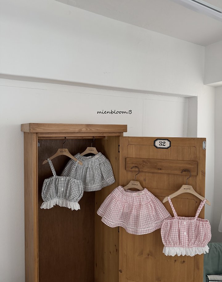Mienbloom B - Korean Children Fashion - #childofig - Kids Check Skirt - 3