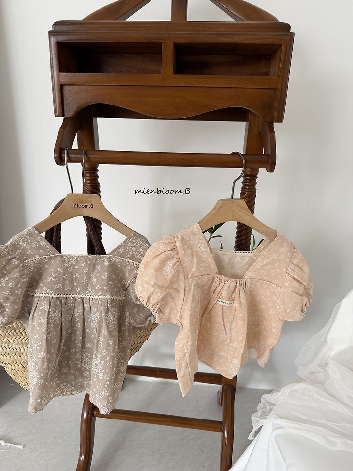 Mienbloom B - Korean Children Fashion - #childrensboutique - Kids Linen Flower Blouse - 2