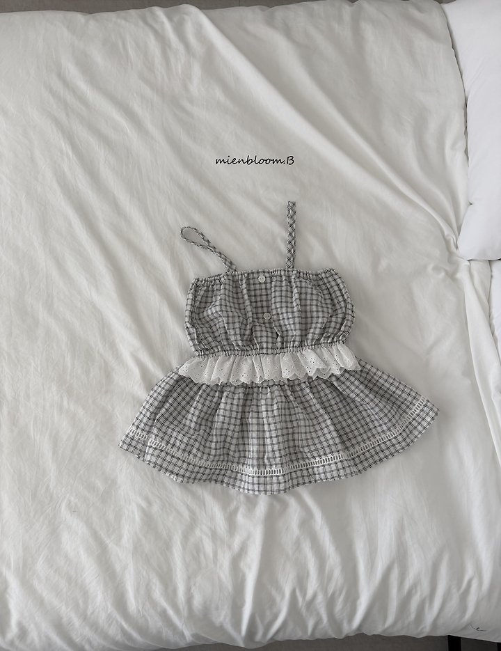 Mienbloom B - Korean Children Fashion - #childrensboutique - Kids Check Skirt - 5
