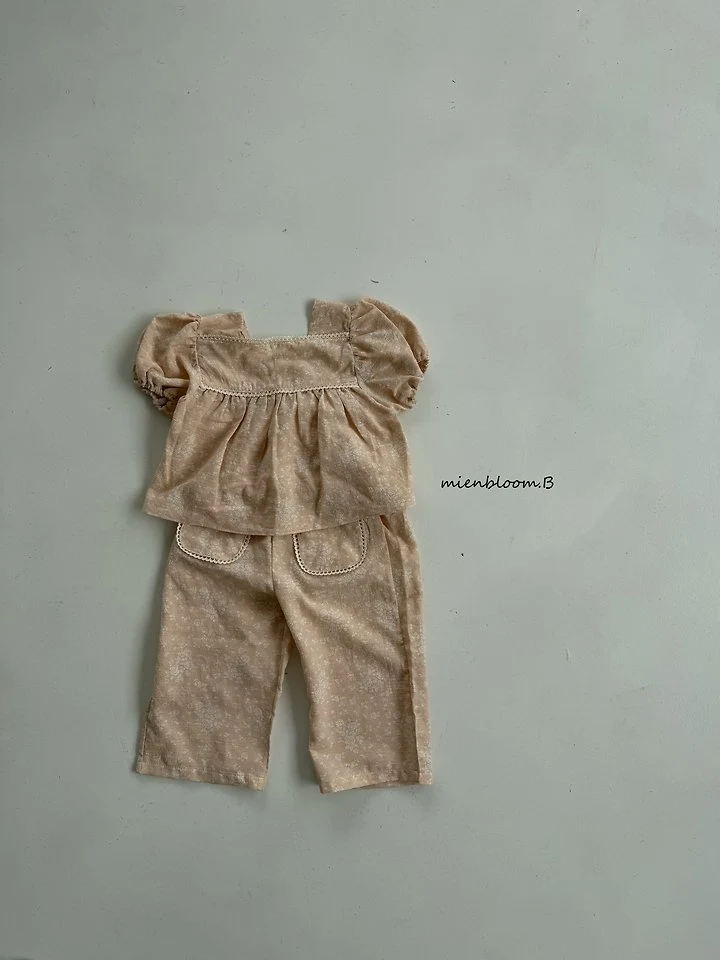 Mienbloom B - Korean Children Fashion - #childrensboutique - Kids Linen Flower Pants - 4