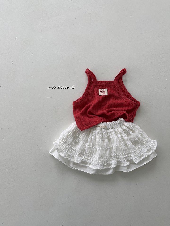 Mienbloom B - Korean Children Fashion - #designkidswear - Kids Tencel Skirt - 3