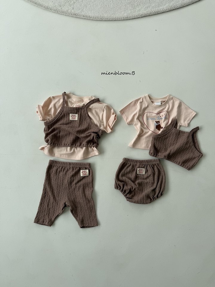 Mienbloom B - Korean Children Fashion - #designkidswear - Kids Leaf Knit Pants - 3