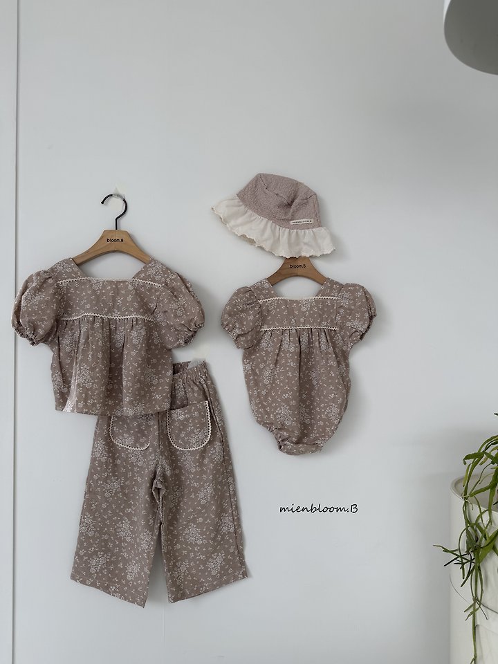 Mienbloom B - Korean Children Fashion - #designkidswear - Kids Linen Flower Blouse - 4