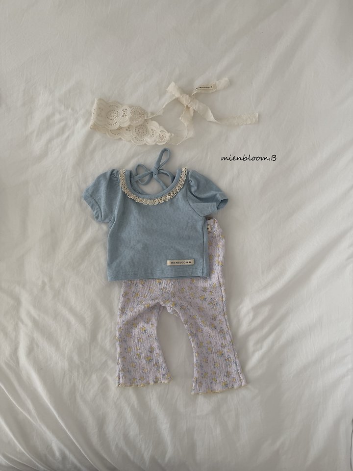 Mienbloom B - Korean Children Fashion - #discoveringself - Kids Flower Bootcut - 12