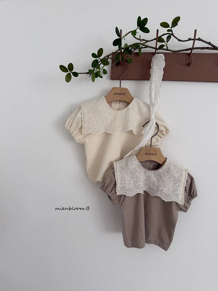 Mienbloom B - Korean Children Fashion - #discoveringself - Kids Lace Sailor Tee