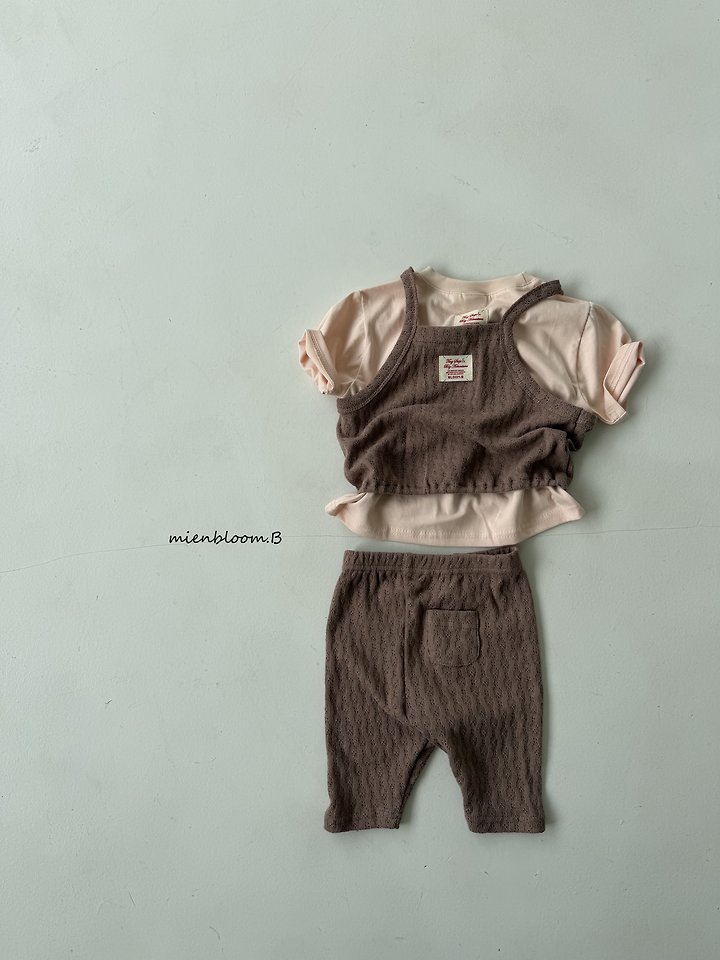 Mienbloom B - Korean Children Fashion - #designkidswear - Kids Leaf Knit Pants - 4