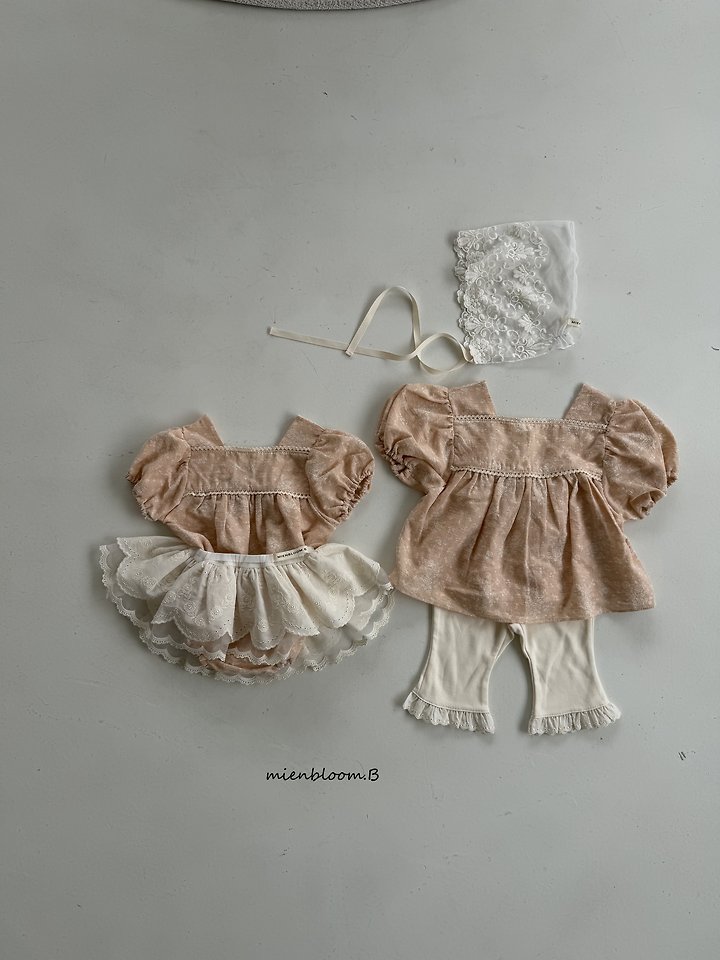 Mienbloom B - Korean Children Fashion - #fashionkids - Kids Linen Flower Blouse - 5