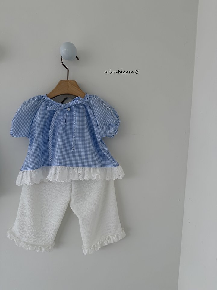 Mienbloom B - Korean Children Fashion - #kidsshorts - Kids Pure Check Blouse - 8