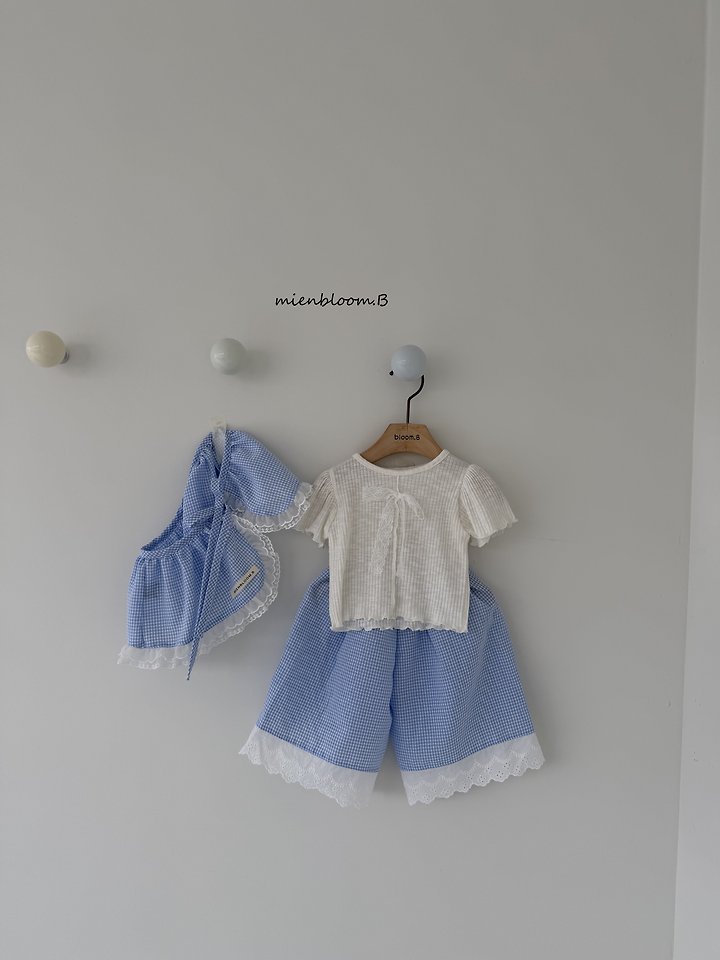 Mienbloom B - Korean Children Fashion - #kidsstore - Kids Ribbed Ribbon Tee - 8