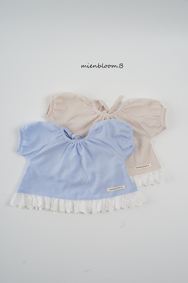 Mienbloom B - Korean Children Fashion - #kidzfashiontrend - Kids Pure Check Blouse - 10