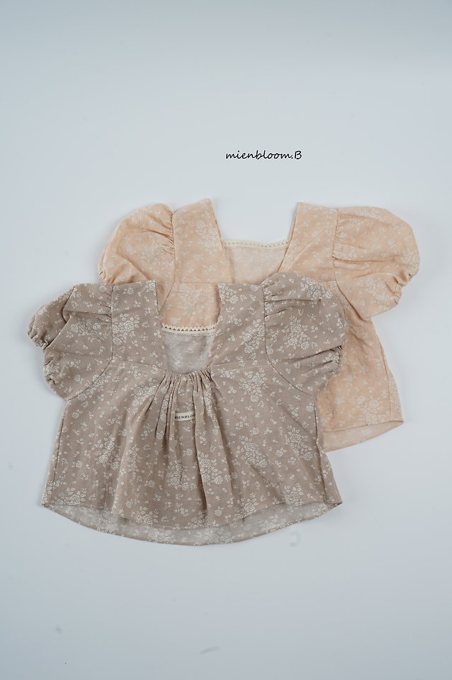 Mienbloom B - Korean Children Fashion - #kidzfashiontrend - Kids Linen Flower Blouse - 8